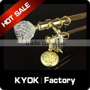 KYOK Curtain Rod With Dimond Curtain Finial in Africa ,wrought Iron Curtain Rod Finials ,curtain Finials
