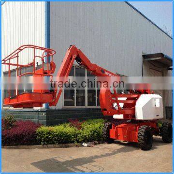 joystick controls compact articulated boom lift ,low pay boom loader with 250kg lifting capacity for sale