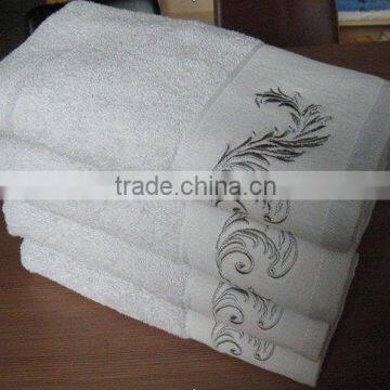 100% cotton embroidered towels sets