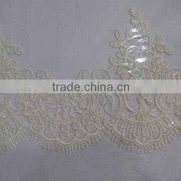 ivory embroidery lace trimming china wholesale/tokay lace,tokay lace/african lace fabric uk/swiss voile lace/