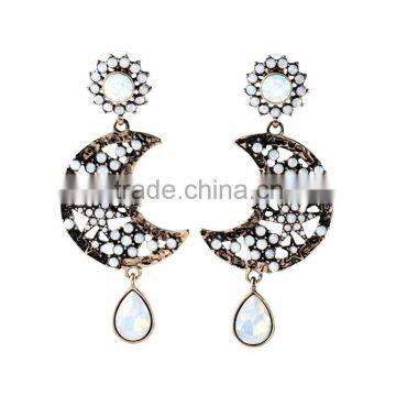 Sun and Moon Earring, Moon and Star Earrings, Ladies Earrings Designs Pictures