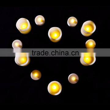 LED Electronic Flashing Colorful Light Plastic Switch Bougie With Wax Body for Party Wedding Birthday photo-3