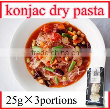 Best selling japanese style noodle Low fat dried shirataki konjac noodle 25g x 10 portions