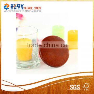 Glass Jar Candle Holder Candle Jar With Wood/bamboo Lid Cover