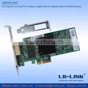 LREC9712HT PCI Express x4 Dual Copper Port 10/100/1000Mbps Network Card (Intel I350AM2 Based)