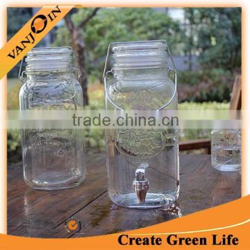 Wholesale 4L Square Ice Cold Glass Dispenser