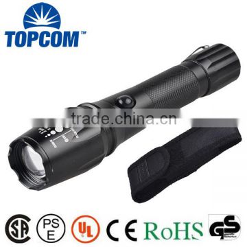 TP-1877 XML T6 / U2 LED Powerful Light / Zoomable Power Flashlight With Nylon Bag