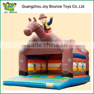 commerical grade animal horse inflatable castle bounce house for children