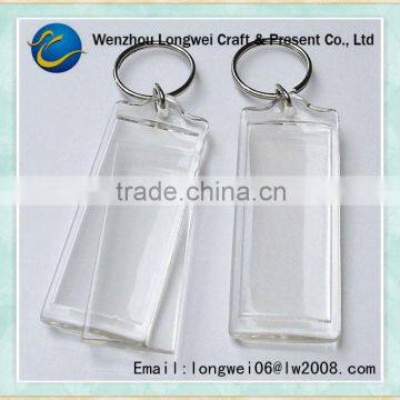 rectangle clear poto fram key chain/bmw key chain/opel key chain