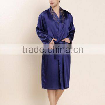 100% silk 19mm charmeuse Men's silk robe