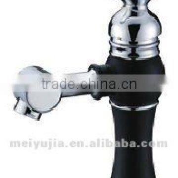 Black & Zinc Alloy Single Handle Basin Faucet