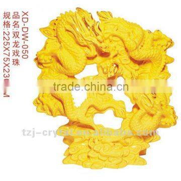 Placer Gold crafts dragon model Gold bearing decoration model