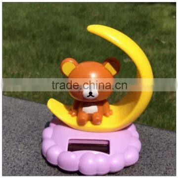 Solar moon animal cartoon figure bobble head toys custom make in shenzhen