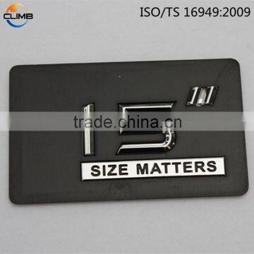 China supplier costomized brand,chrome letter car badge letters 3D ABS chrome letter