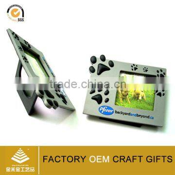 Custom soft PVC rubber funny fridge magnet photo frames/ magnetic love frames