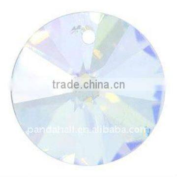 6428 Xilion Rivoli Pendant, Austria Crystal, 001_Crystal, 8mm in diameter(SWAR-6428-8MM-001AB)