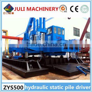 China Juli Brand ZYS500B-B hydraulic system static press pile driver with high quality