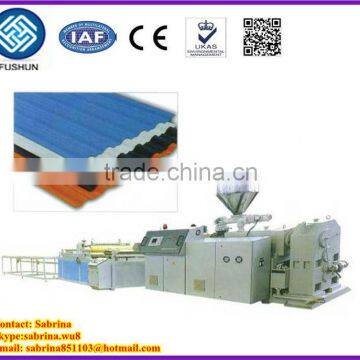 PVC Corrugated Sheet Extruder Machine