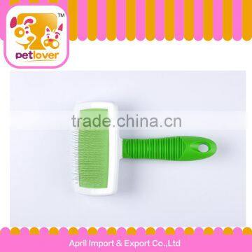 New Product Pet Rubber Handle Steel Wire Brush for Dog Petlover Trade Assurance