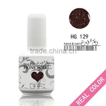 led nail uv glitter/color gel