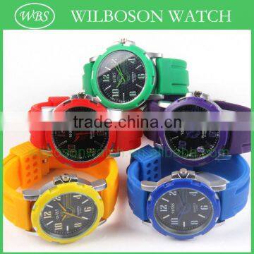 Hot sale quartz japan movement silicon vogue watch