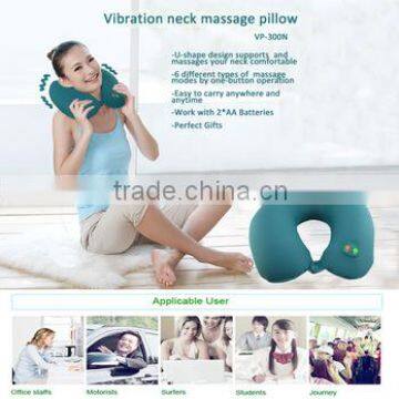 Double Sided Air Inflatable Pillow Cushion For Camping Travel Sleep Soft New