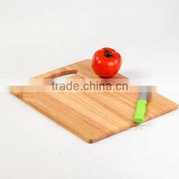 square wood chopping board with handle