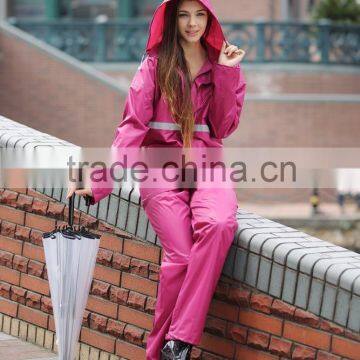 2016 New Arrivals Rain Suit Arrange Fashion Lady coverall raincoat for adult