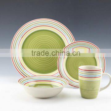 16pc Stoneware Dishwasher/microwave Safe Hand Painted Dinnerset Service for 4/ AB Grade/2016 New Design/ceramic Mug photo-4
