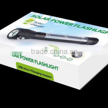 Factory Wholesale Multifunctional Solar Led Flashlight photo-6