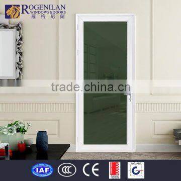 ROGENILAN-75 aluminum frame flat house door glass panel inserts