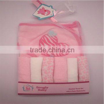 For Kids Small MOQ Baby Facecloth & Hooded Bath Towel