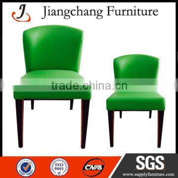 Metal Green Leather Dining Chair JC-FM83