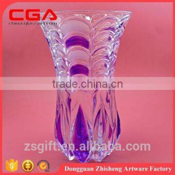 Guangdong manufacturer wholesale clear glass vase tall cylinder glass vase for home decoration