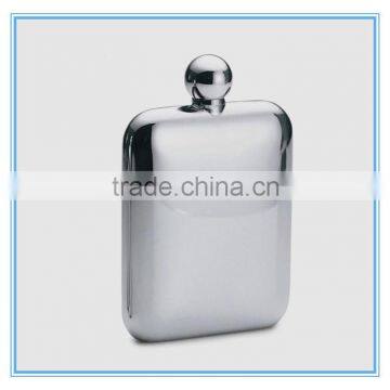 High quality laser bonding stainless steel hip flask 6 oz for European Market