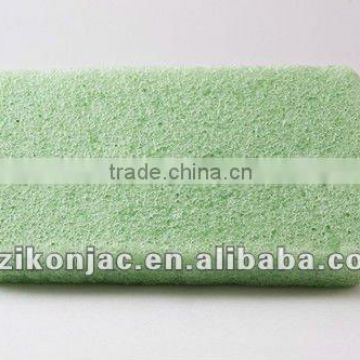 Green Tea Square Natural Konjac Sponge