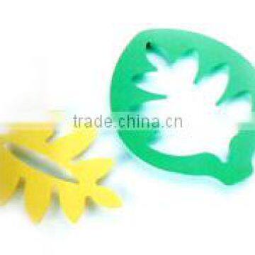 Peace Leaf Style Traditional Paper-cut Pot Cup Coaster Pad ,Random Color Delivery