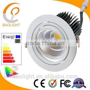 indoor rotatable led downlight 230v 240v 30w 2400lm cri80 cool white 6000k