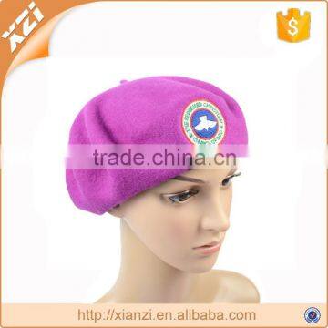 Girls Cute Beret Cheap French Berets for Sale Embroidery Logo Civilian Beret photo-4