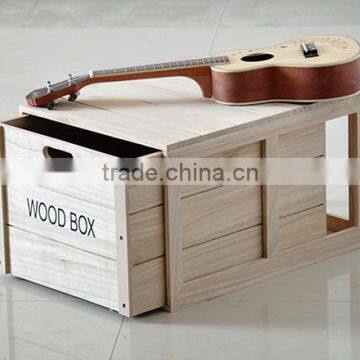 High quality custom hot sale paulownia wooden box for sundries