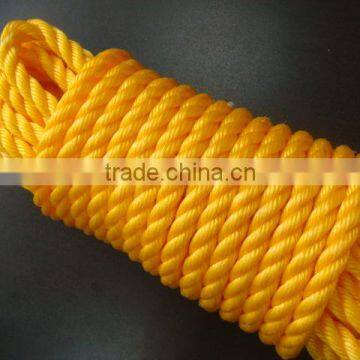 3- Strand Yellow Polypropylene Rope