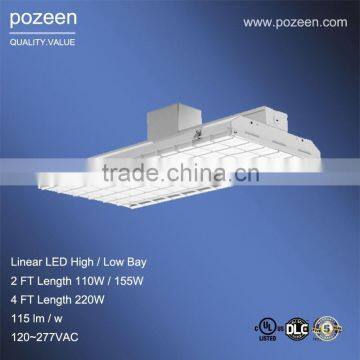 Hot sale warehouse lighting 155W linear industrial led high bay lighting