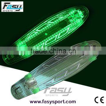 Fasy classical clear PC skateboard with wholesale price