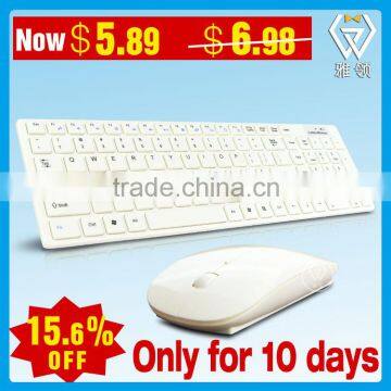 2.4Ghz wireless desktop laptop computer keyboard mouse for smart tv