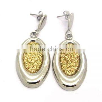 2014 hot sale stainless steel jewellry fashion earring designs new model earrings wholesale (LE2556)