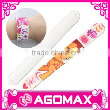 High quality kids gifts steel spring for slap band reflective slap band