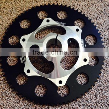 cnc aluminum alloy racing go kart 219 pitch chain sprocket for sale