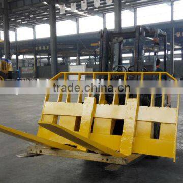 wheel loader moveable quick attach pallet forks