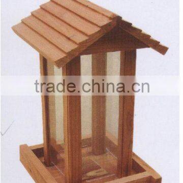 LEAFFY-Red Cedar Wood Bird Feeder BF3114