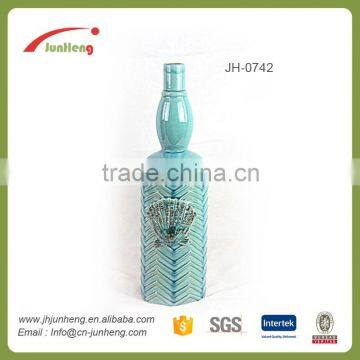 Home & Garden Glazed Conch Pots Blue Wholesale Ceramic Christmas Decor Flower Pot